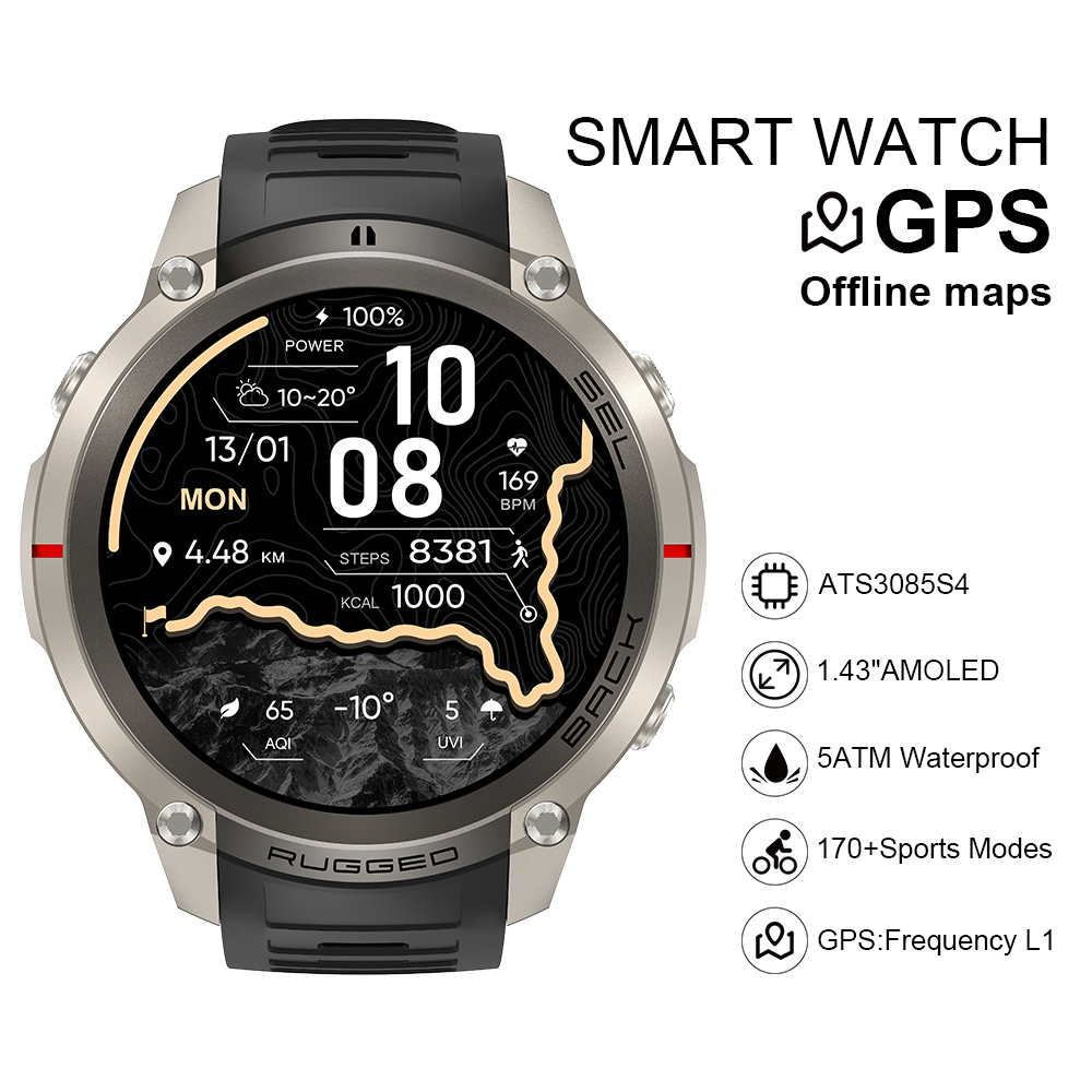 Smartwatch Watches Smart - Reloj Inteligente DM59 2026 con Mapa