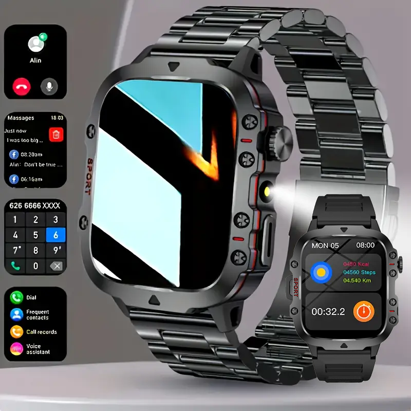 Smartwatch Watches Wallpaper - Reloj inteligente con luz LED, llamadas/esfera