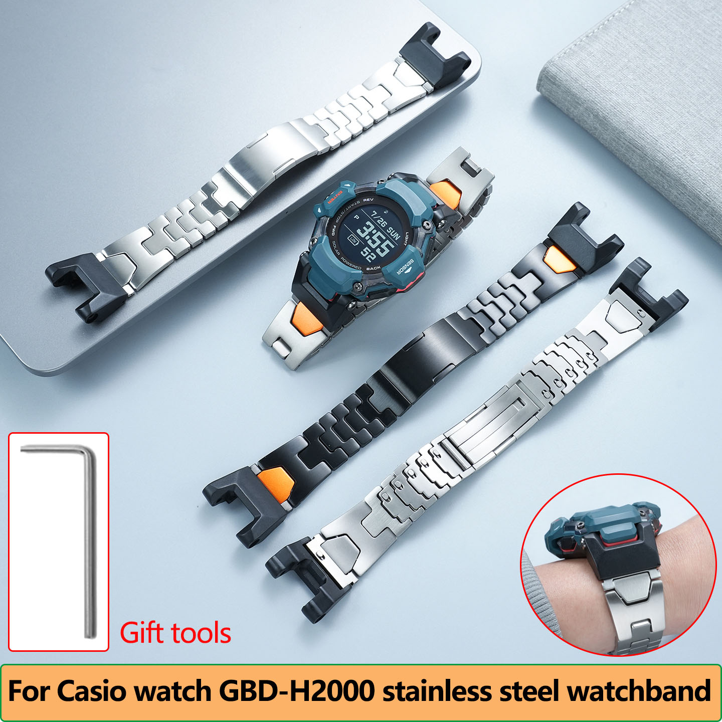 Smartwatch Casio Watches For Men - Correa de metal resistente al agua