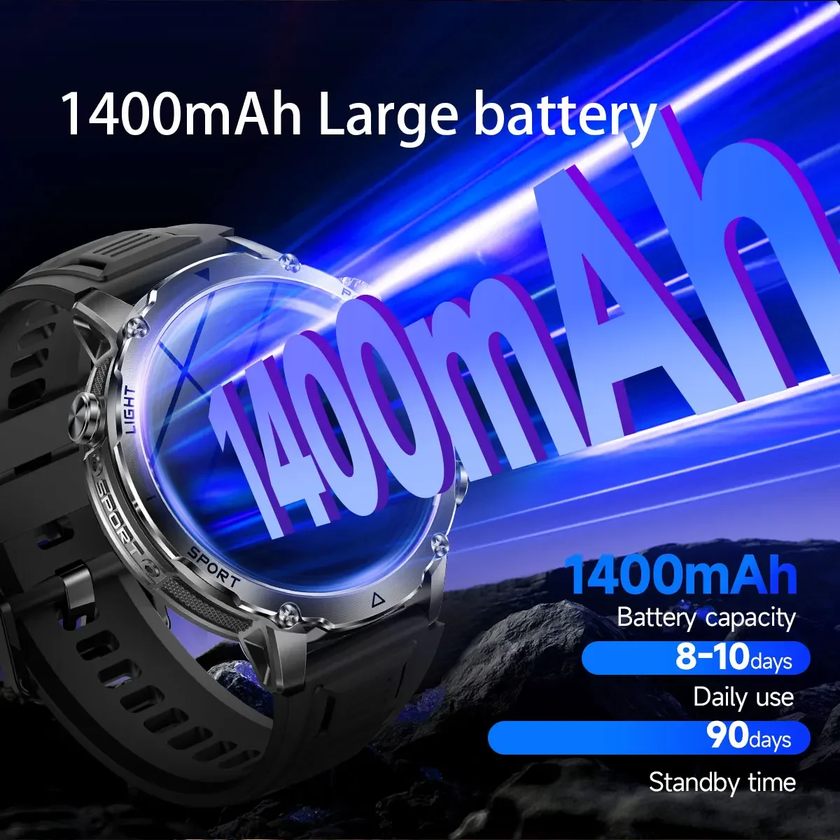 Reloj inteligente con batería  - Smartwatch Watches Brands For Men reseña y precio