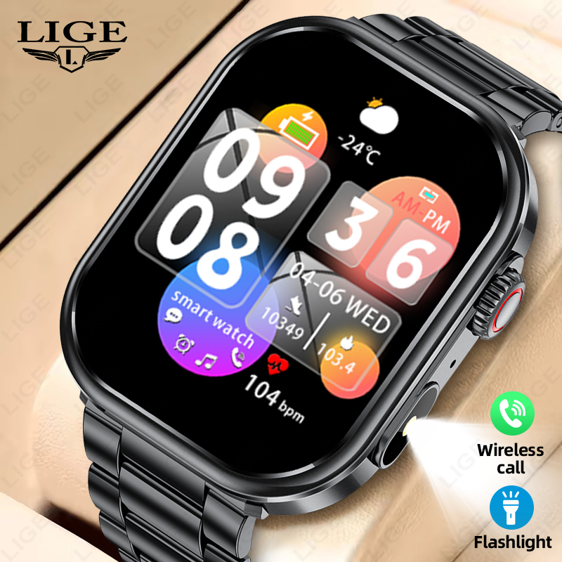 Reloj Inteligente LIGE para Ho - Smartwatch Health Watches For Men reseña y precio