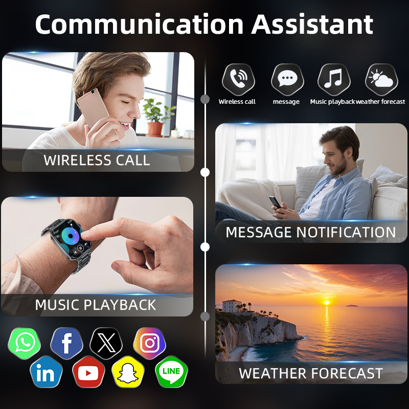 Reloj Inteligente LIGE para Ho - Smartwatch Health Watches For Men reseña y precio