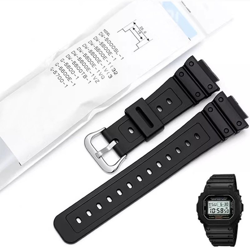 Correa de silicona cuadrada pe - Smartwatch Casio Watches For Men reseña y precio