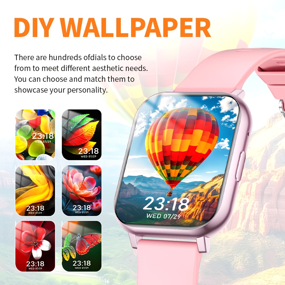 Pantalla cuadrada HD de 1.83 p - Smartwatch Watches Wallpaper reseña y precio