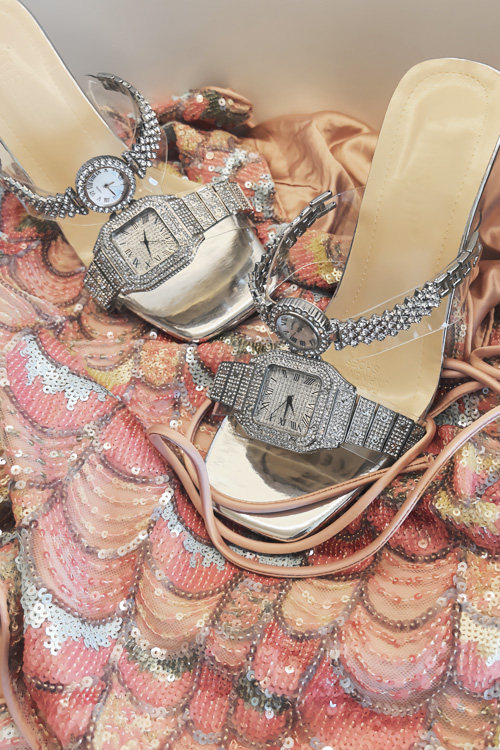 Sandalias de tacón alto con re - Leather Watch Strap reseña y precio