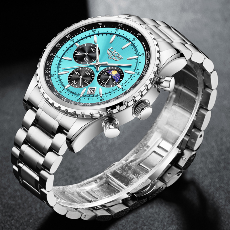 Reloj LIGE de moda para hombre - Smartwatch Watches Brands For Men reseña y precio