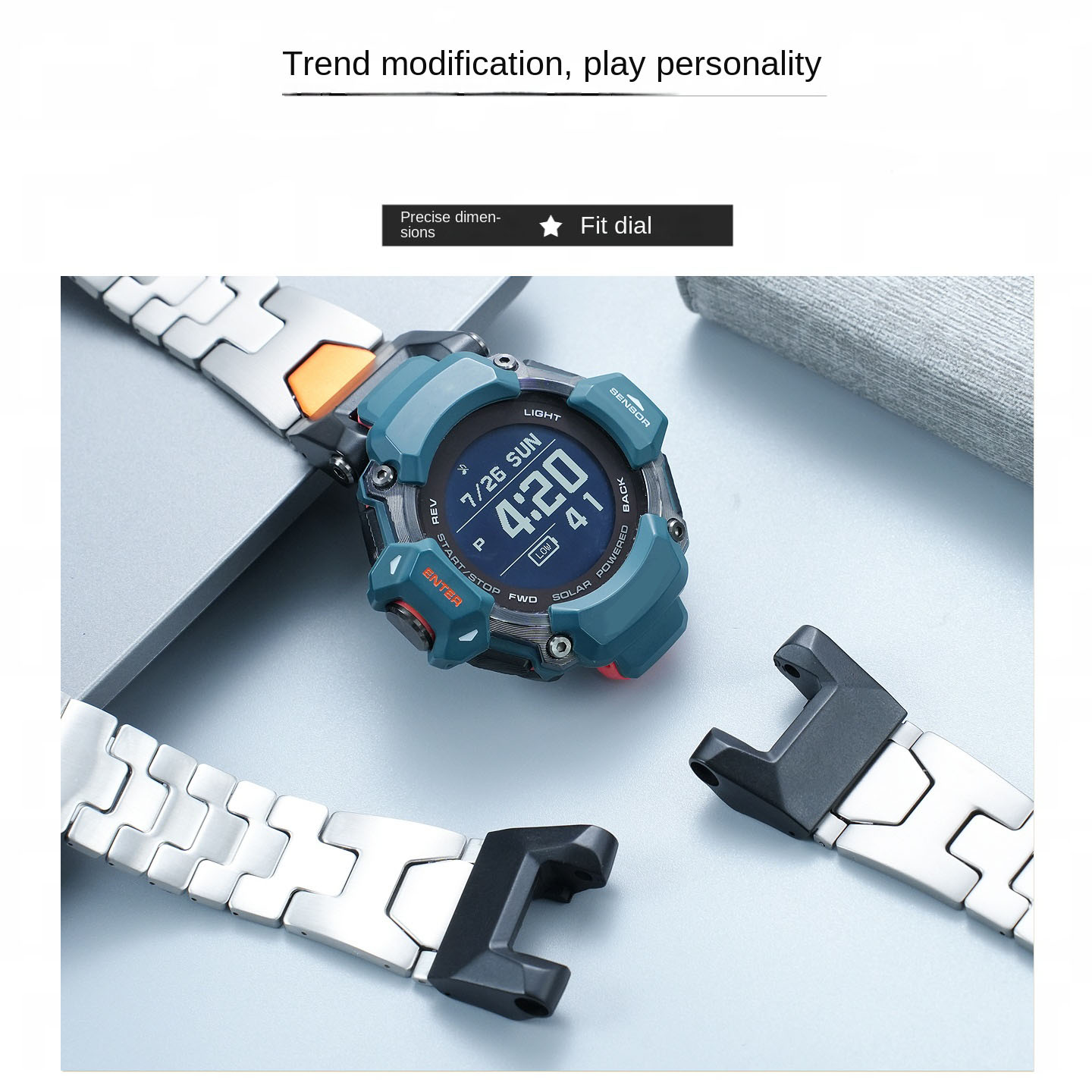 Correa de metal resistente al  - Smartwatch Casio Watches For Men reseña y precio